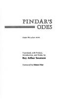 Cover of Pindar's Odes by Pindar