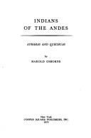 Cover of Indians of the Andes by Osborne, Harold