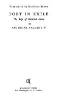 Front cover of Poet in exile by Vallentin, Antonina