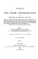Cover of History of the Irish Confederation and the war in Ireland, 1641-1643 by John Thomas Gilbert