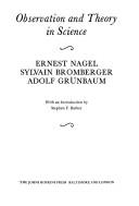 Front cover of Observation and theory in science by Ernest Nagel