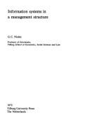 Cover of Information systems in a management structure by G. C. Nielen