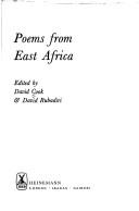 Front cover of Poems from East Africa by David Cook