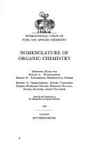 Front cover of Nomenclature of organic chemistry by International Union of Pure and Applied Chemistry. Commission on the Nomenclature of Organic Chemistry.