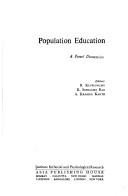 Front cover of Population education by Institute for Social and Psychological Research.
