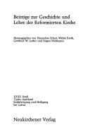 Front cover of Rechtfertigung und Heiligung bei Calvin by Tjarko Stadtland