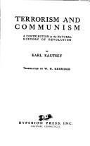 Front cover of Terrorismus und Kommunismus by Karl Kautsky