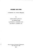 Front cover of Children and dying by Sarah Sheets Cook