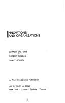 Front cover of Innovations & organizations by Gerald Zaltman