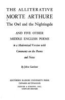 Cover of The alliterative Morte Arthure by John Gardner