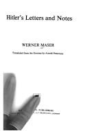 Cover of Hitlers Briefe und Notizen by Werner Maser