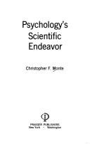 Front cover of Psychology's scientific endeavor by Christopher F. Monte