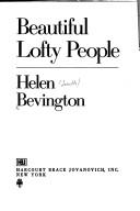 Cover of Beautiful lofty people by Helen Bevington