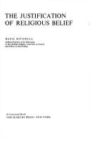 Front cover of The justification of religious belief by Mitchell, Basil.