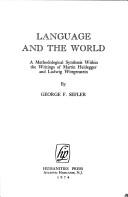 Front cover of Language and the world by George F. Sefler