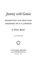 Cover of Journey with genius by Witter Bynner