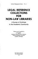 Front cover of Legal reference collections for non-law libraries by S. W. Beal