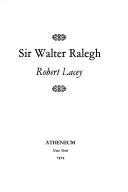Cover of Sir Walter Ralegh by Robert Lacey