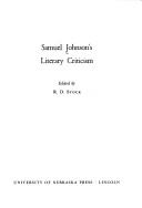 Cover of Samuel Johnson's literary criticism by Samuel Johnson