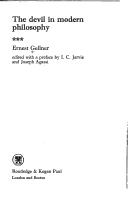 Cover of The devil in modern philosophy by Ernest Gellner