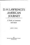 Front cover of D.H. Lawrence's American journey by James C. Cowan