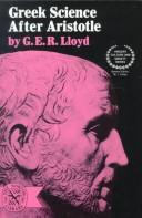 Front cover of Greek science after Aristotle by G. E. R. Lloyd