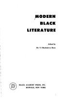 Front cover of Modern Black literature by Sebastian Okechukwu Mezu