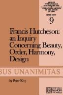 Cover of Francis Hutcheson by Francis Hutcheson