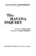 Front cover of The Havana inquiry by Hans Magnus Enzensberger