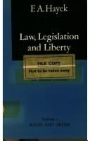 Front cover of Rules and order by Friedrich A. von Hayek