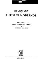 Cover of Ensayos sobre literatura y arte .. by Guillermo Díaz-Plaja