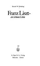 Cover of Franz Liszt by Berndt W. Wessling