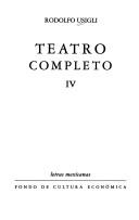Cover of Plays by Rodolfo Usigli