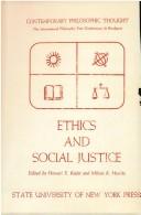 Cover of Ethics and social justice by Howard Evans Kiefer