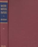 Front cover of The collected mathematical papers of Leonard Eugene Dickson by Leonard E. Dickson