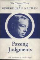 Cover of Passing judgments by Nathan, George Jean