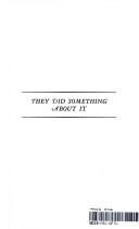 Cover of They did something about it by Robert Merrill Bartlett