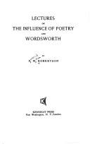 Cover of Lectures on the influence of poetry and Wordsworth by Frederick William Robertson