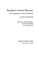 Cover of Xenophon's Socratic discourse by Leo Strauss