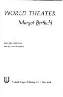 Cover of Weltgeschichte des Theaters by Margot Berthold