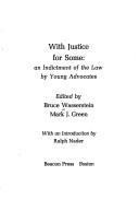 Cover of With justice for some by Bruce Wasserstein