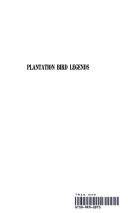 Cover of Plantation bird legends by Martha Young