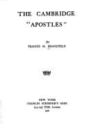 Front cover of The Cambridge "Apostles" by Frances M. Brookfield