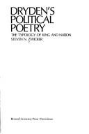 Front cover of Dryden's political poetry by Steven N. Zwicker
