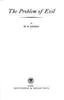 Cover of The problem of evil by M. B. Ahern