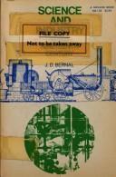 Front cover of Science and industry in the nineteenth century by J. D. Bernal