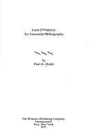 Cover of Liam O'Flaherty: an annotated bibliography by Paul A. Doyle