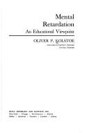 Front cover of Mental retardation by Oliver Paul Kolstoe