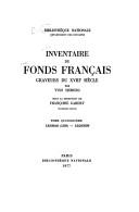Front cover of Inventaire du fonds français by Bibliothèque nationale (France). Cabinet des estampes.