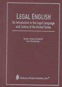 Cover of Legal English by Teresa Brostoff